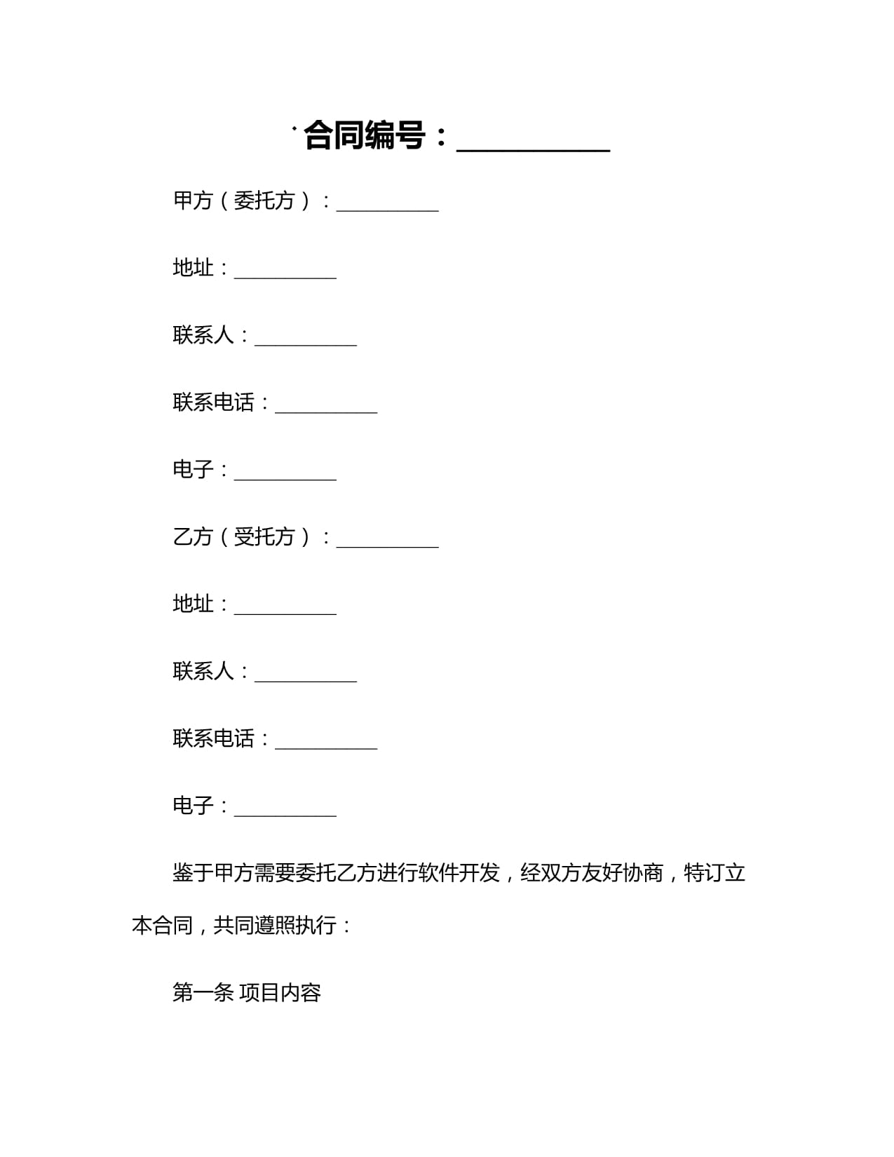 2024個人軟件開發外包合同